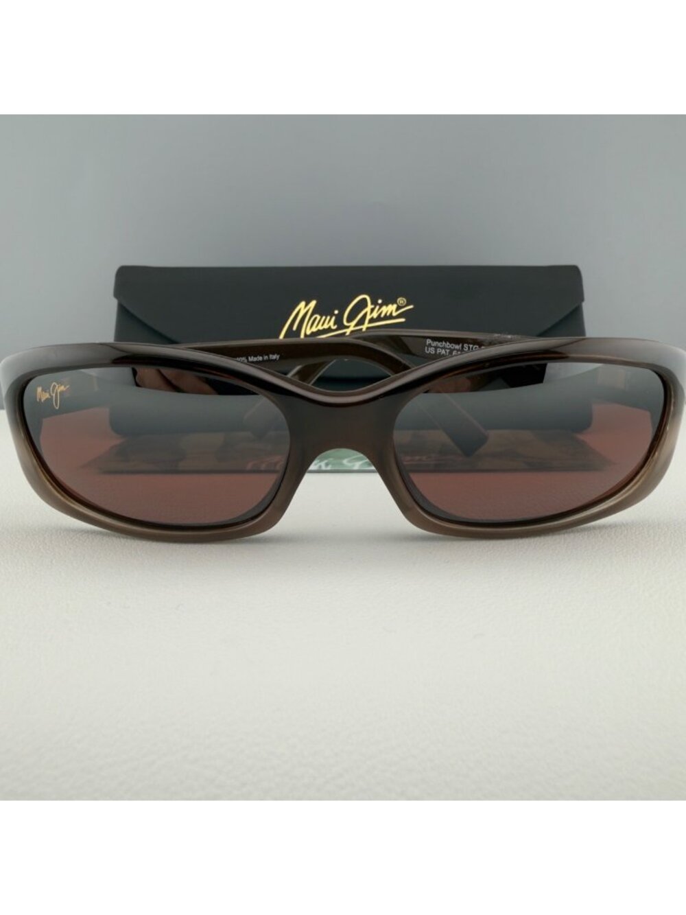Maui Jim Sunglasses Punchbowl Wrap MJ 219-01Chocolate Fade Maui Rose 54 17 135